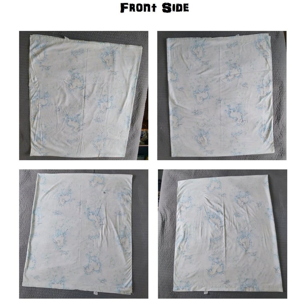 Vintage 1985 The Bibb Company Unicon in Flowers Full size Flat Sheet